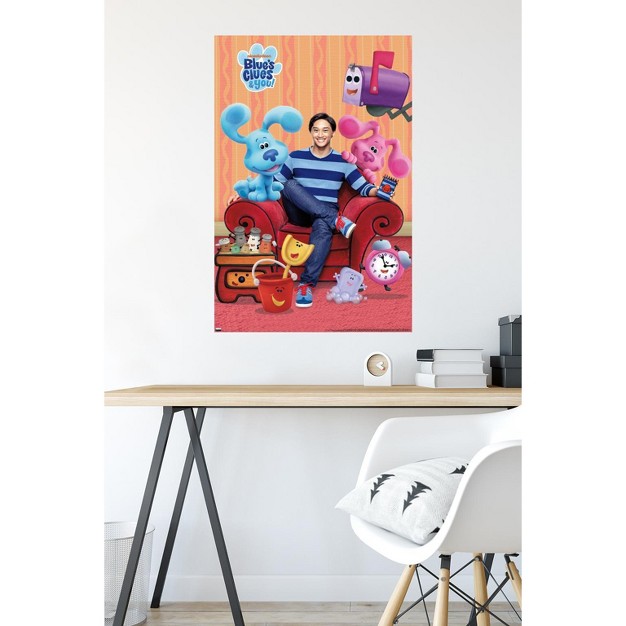 Trends International Blue x27 s Clues Group Unframed Wall Poster Prints