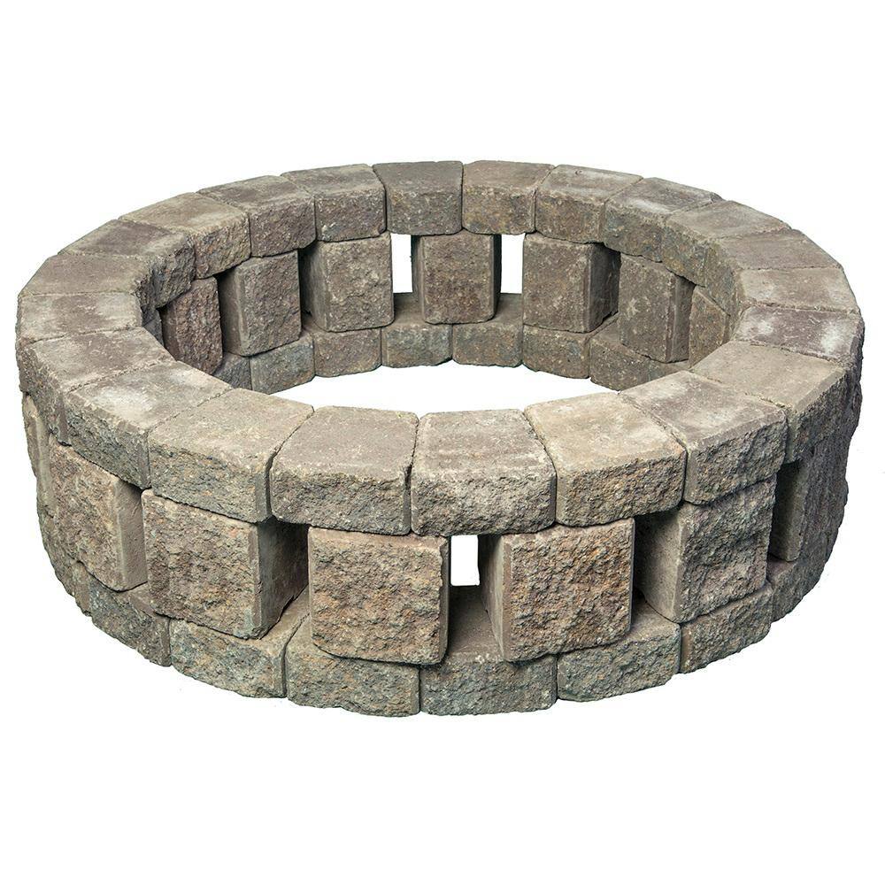 Mutual Materials Stonehenge 58 in. x 16 in. Concrete Fire Pit Kit in Northwest Blend MS58SHFPNB1