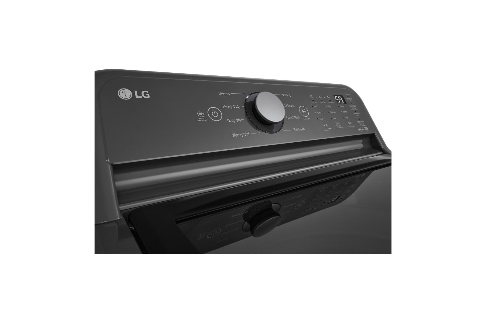 Lg WT7150CM 5.0 Cu. Ft. Top Load Energy Star Washer With Impeller, Turbodrum™, Slamproof® Glass Lid, & Water Plus