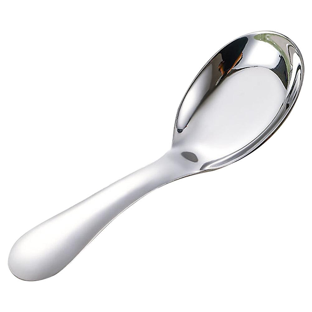 Stainless Steel Spoon Short Handle Spoon Porridge Spoon Rice Spoon Kids Spoon