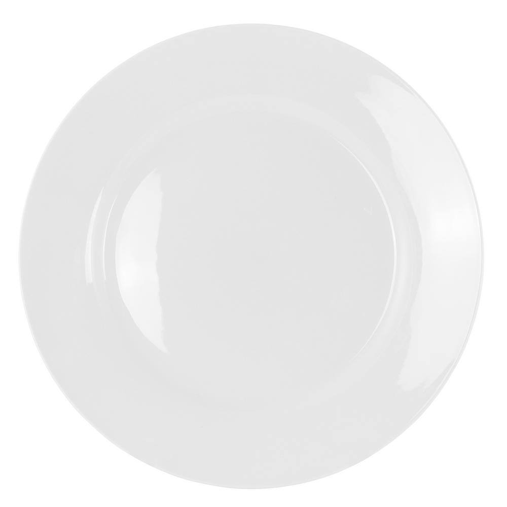 Gibson Noble Court 16-Piece Contemporary White Porcelain Dinnerware Set (Service for 4) 98599970M