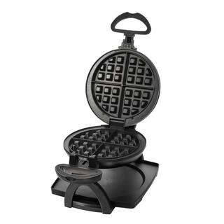 Proctor Silex 800-Watt Single Waffle Black Belgian Flip Waffle Maker 26090PS