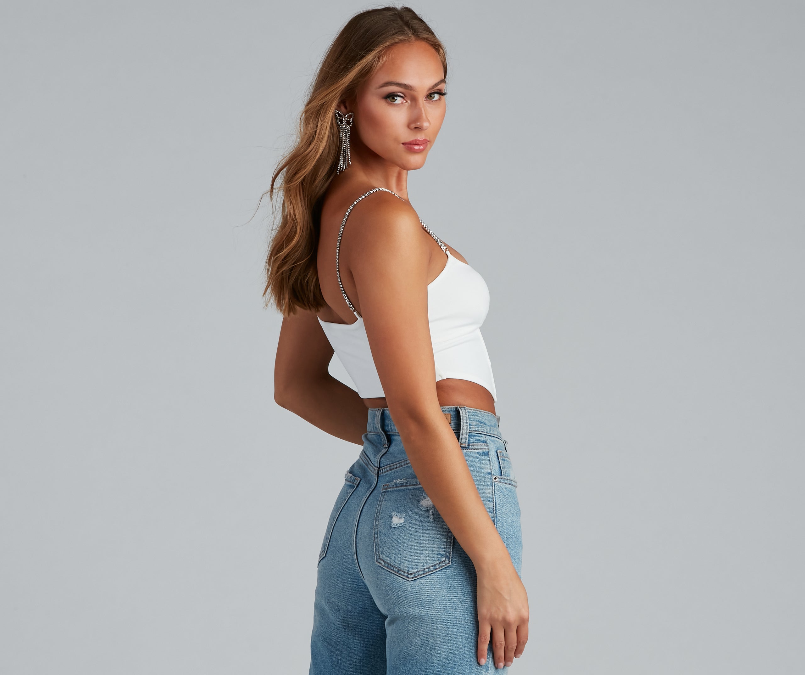 Step Up The Glam Cropped Bustier