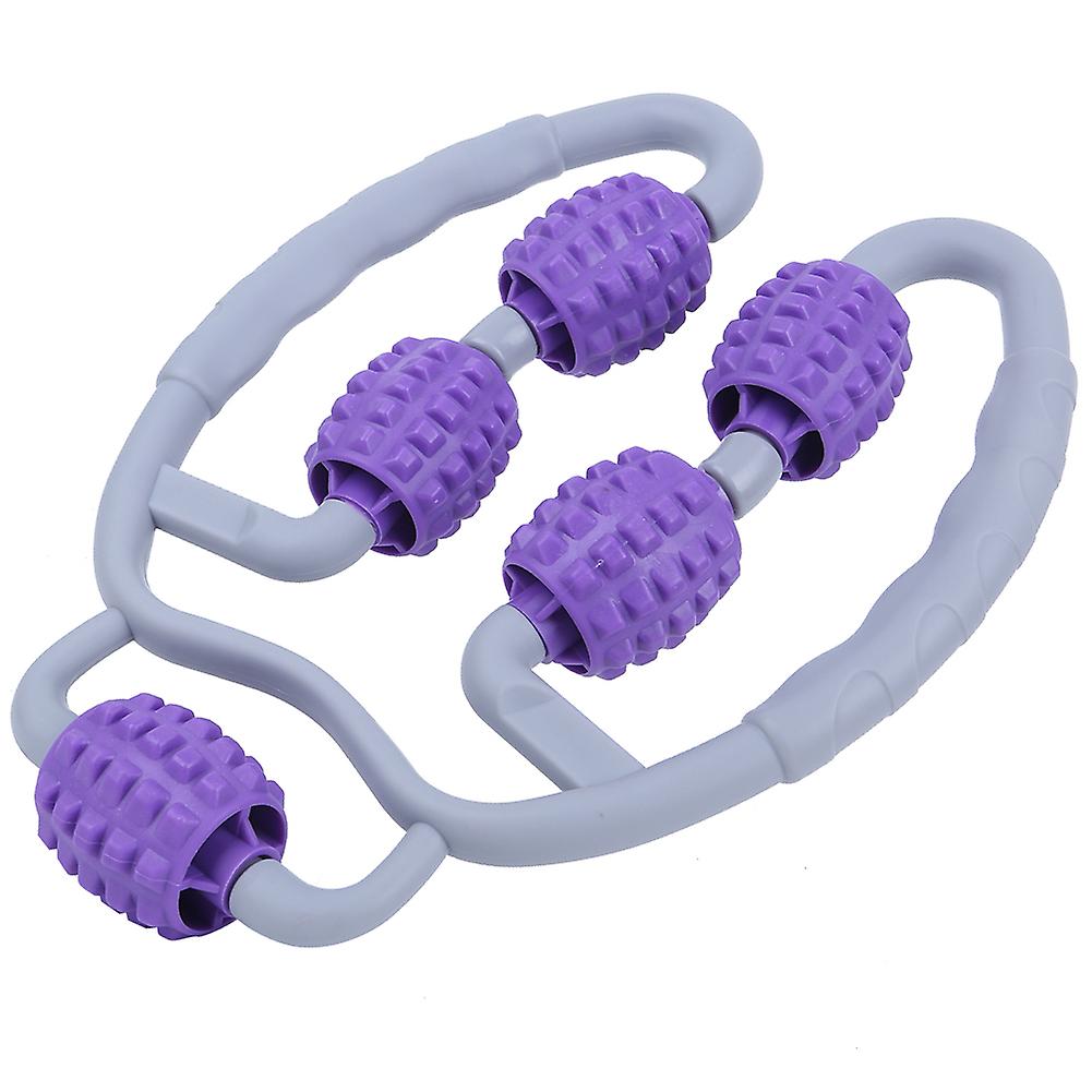 Leg Massager Ring Fitness Roller Massage Equipment Yoga Foam Roller Shaft Dark Purple