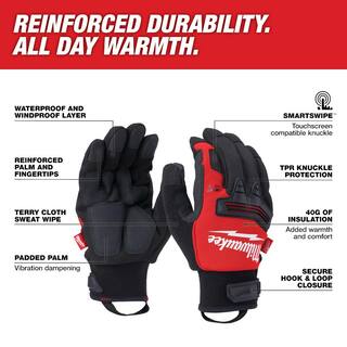 MW Large Winter Demolition Gloves 48-73-0042