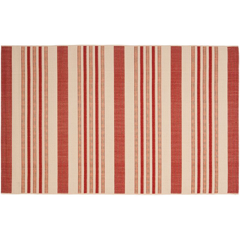 Safavieh Courtyard Ribbon Stripe Indoor Outdoor Rug