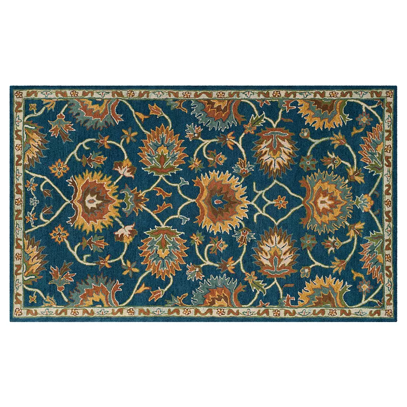 Safavieh Heritage Sibiu Framed Floral Wool Rug