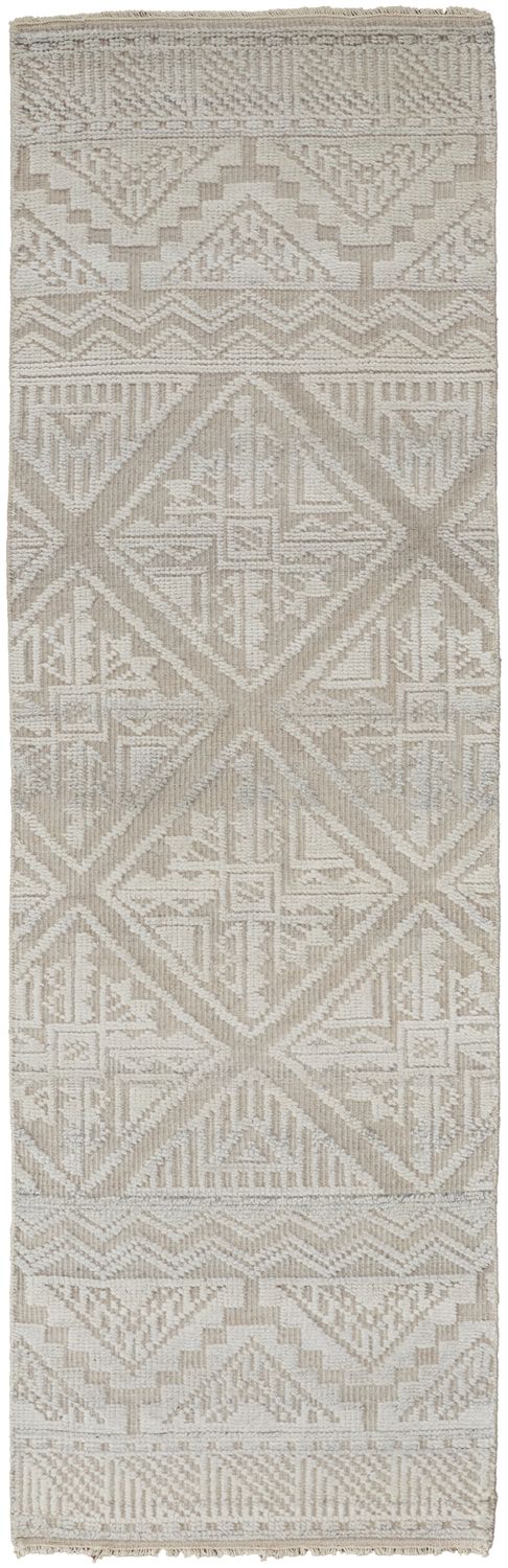 Eckhart Hand Knotted Ivory and Tan Rug by BD Fine