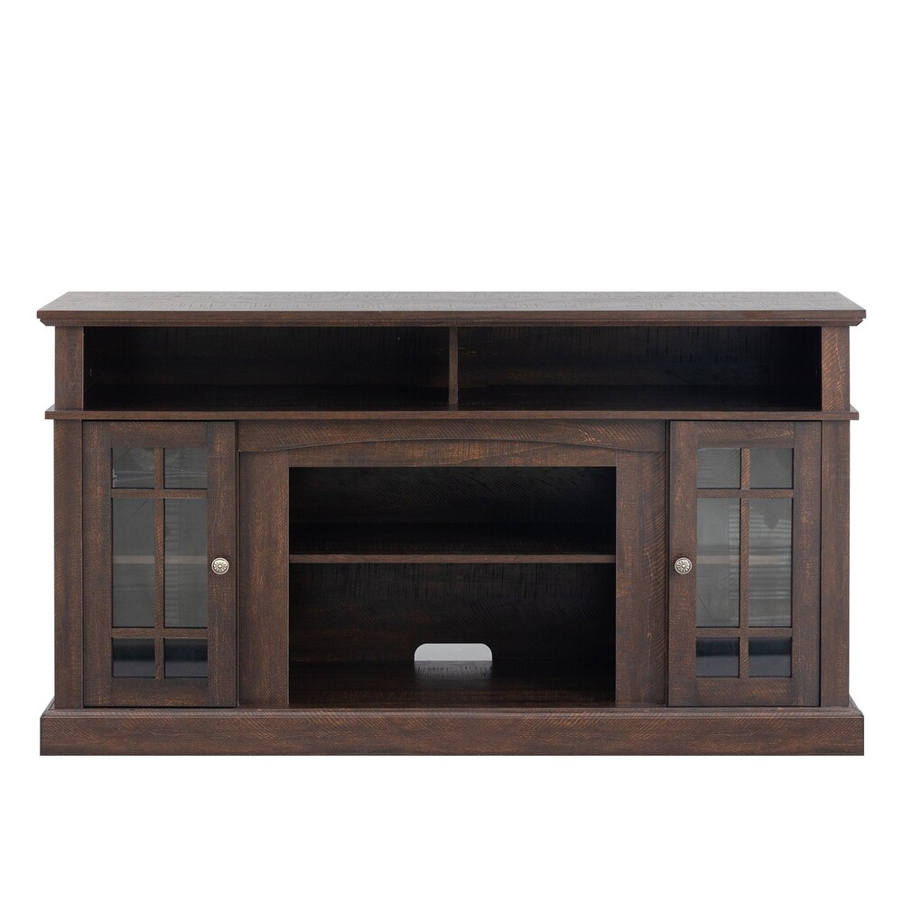 TV stand cabinet  entertainment center with electronic fireplace and remote control  electronic flame beautiful