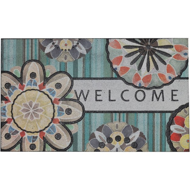 x27 welcome x27 Playful Medallion Doorscapes Mat Mohawk