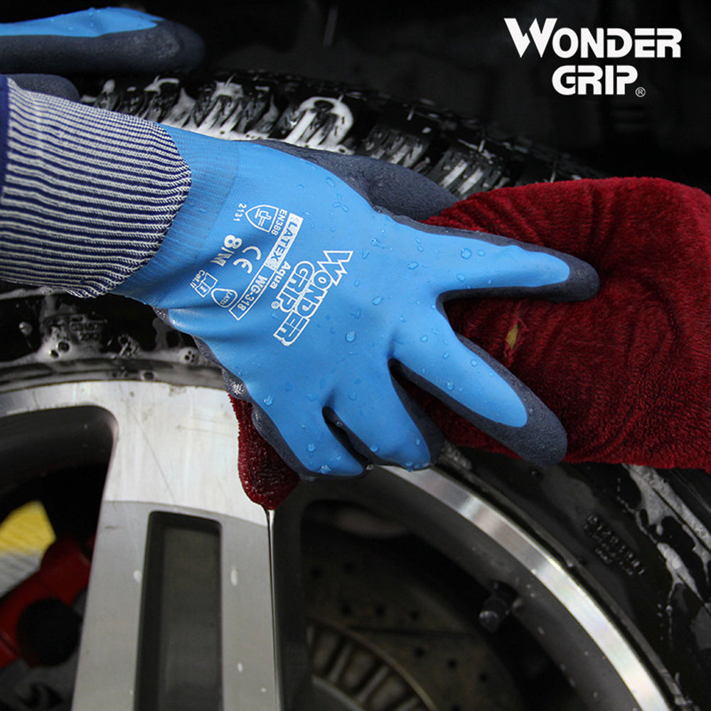 Wonder Grip Thermo Plus Coldproof Work Gloves Double Layer Latex Coated Protection Gardening Fishing Working Gloves