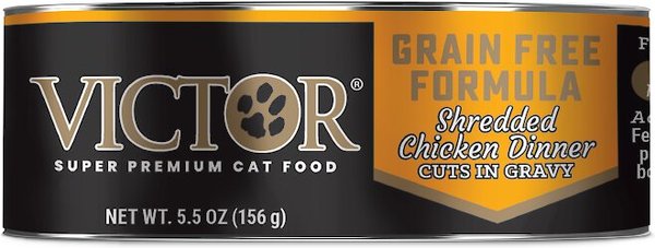 VICTOR Shredded Chicken Dinner Cuts in Gravy Grain-Free Canned Cat Food