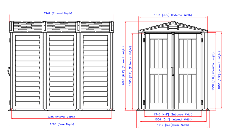 Duramax 5'x8' YardMate Plus Vinyl Shed w/floor (East Coast Purchase Only)