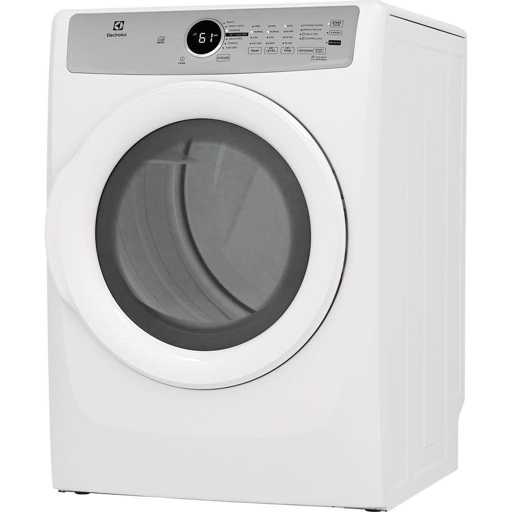 Electrolux 8 cu. ft. Electric Dryer Front Load in White ELFE7337AW