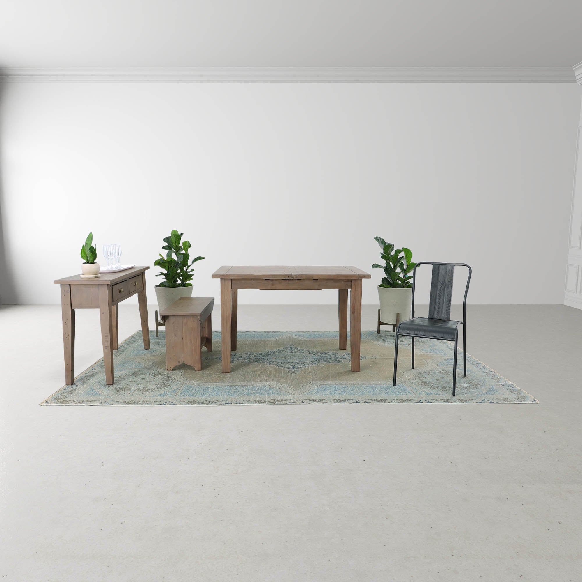 Irish Coast Small Extension Dining Table (47/62) - Sundried