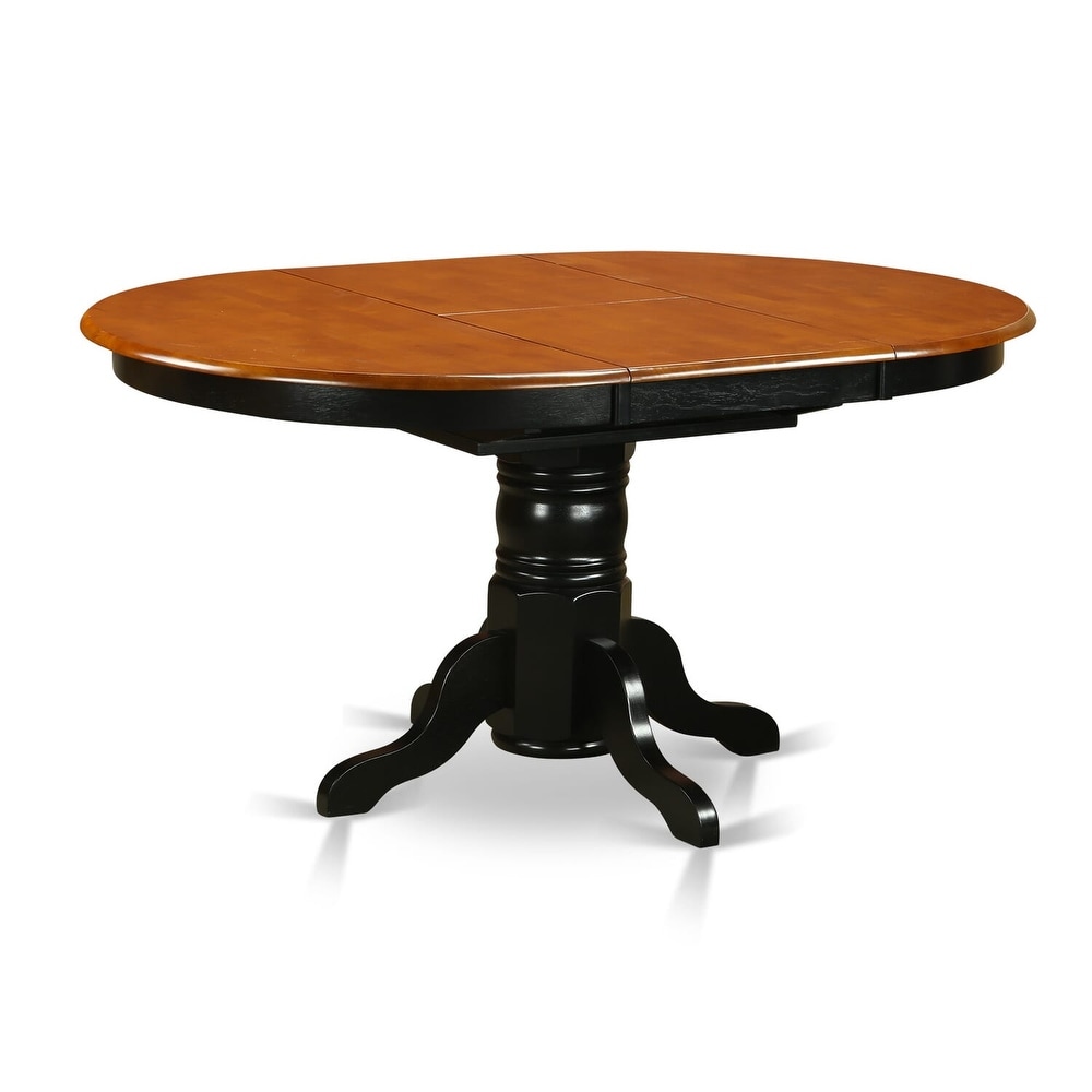 East West Furniture Dining Set Includes an Oval Dining Room Table and Kitchen Chairs  Black   Cherry(Pieces Option)