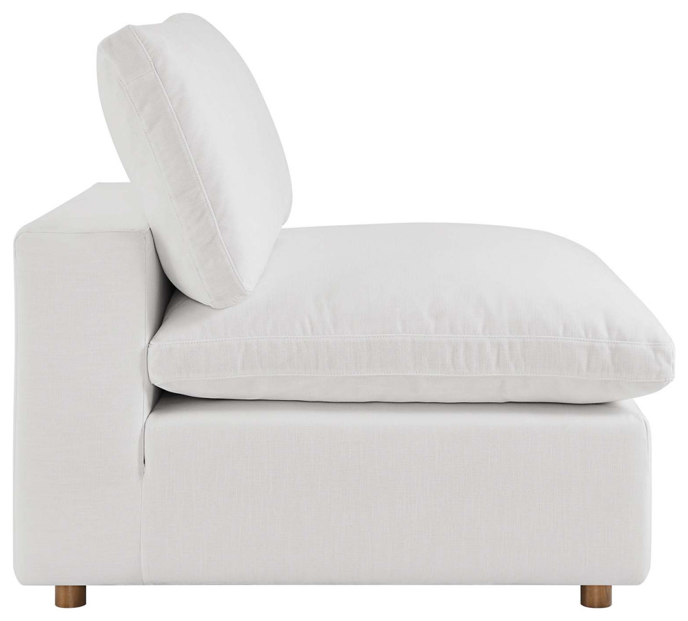 Commix Down Filled Overstuffed Armless Chair   Traditional   Armchairs And Accent Chairs   by Modway  Houzz