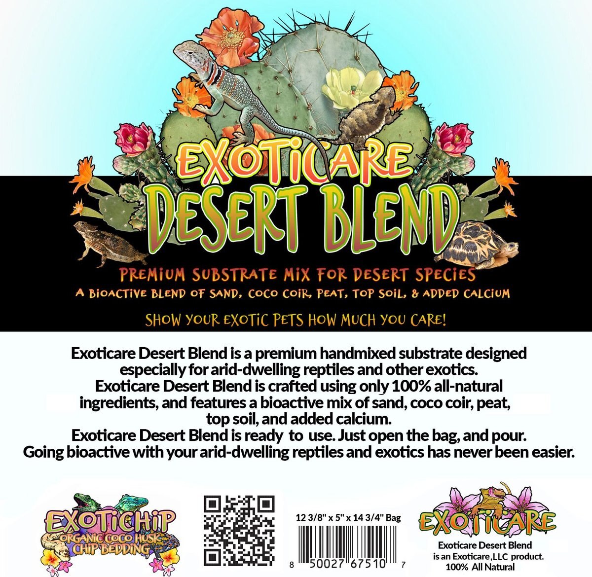 Exoticare Desert Blend Reptile Substrate， 12-lb bag