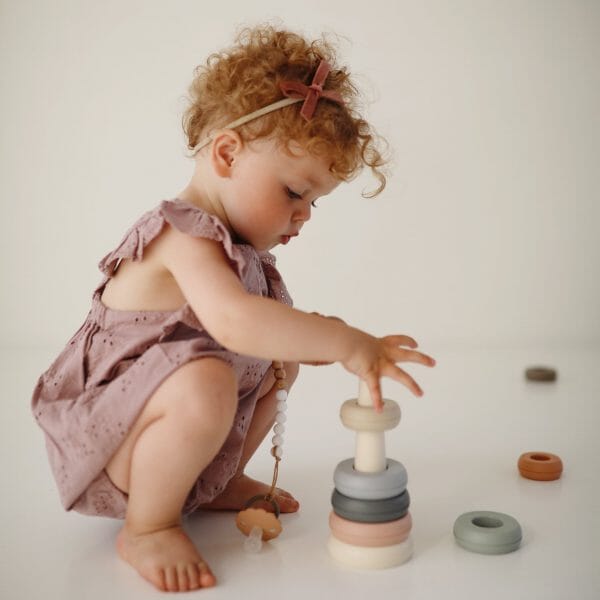 Mushie Stacking Rings Toy