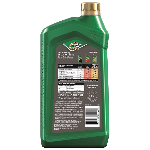 Quaker State 5w30 Synthetic Engine Oil