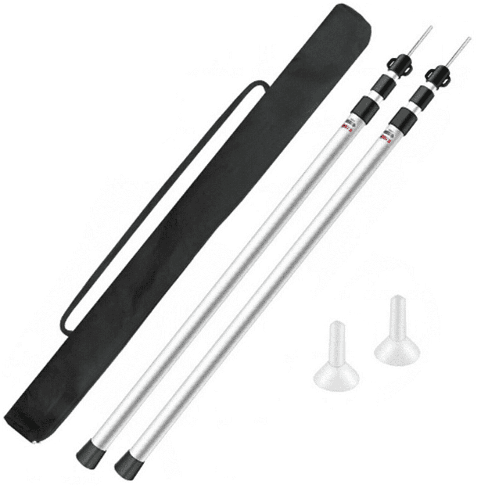 MONIPA Universal Telescopic Tent Poles Two-piece Adjustable Aluminum Bars Awnings Camp