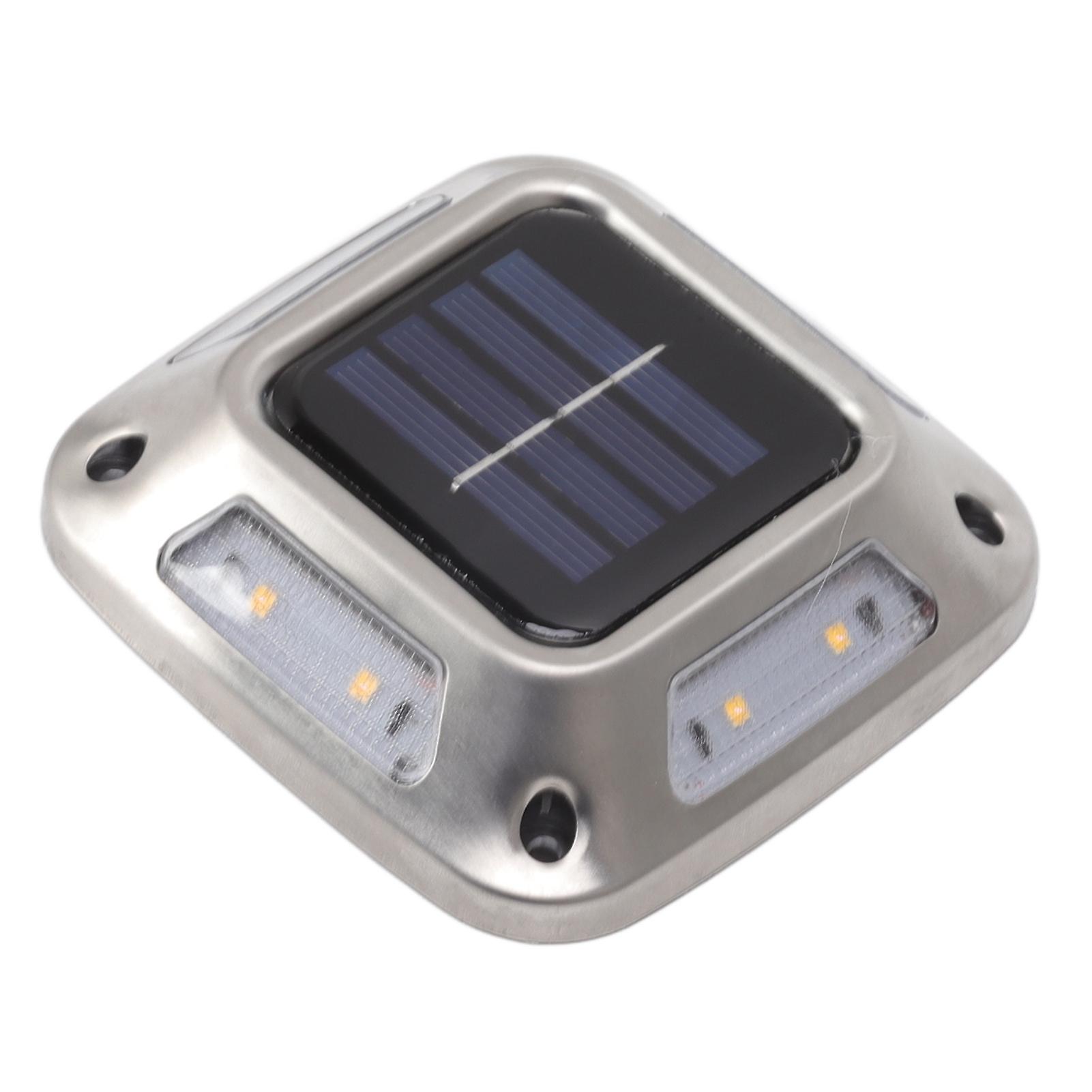 Solar Ground Light Waterproof 8 LEDs Warm Light Solar Garden Lamp Outdoor Courtyards Driveway Marker Light