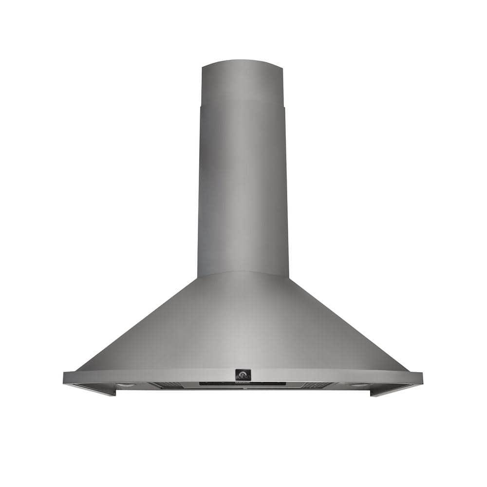 Forno Campobasso 30 in Convertible Wall Mount Range Hood in Stainless