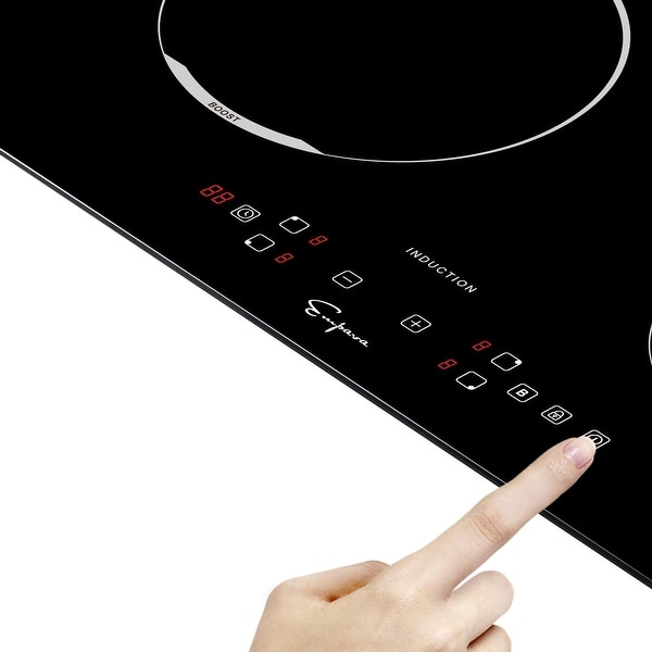 24-in Electric Induction Cooktop with 4 Elements including 3，000-Watt Element