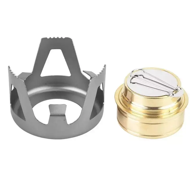 LARIBON factory direct sales of safe outdoor camping picnic folding stove portable galvanized alcohol solid camping fuel stove