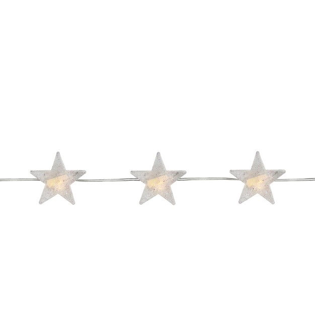 Northlight 20ct Star Led Micro Fairy Christmas Lights Warm White 6 x27 Copper Wire