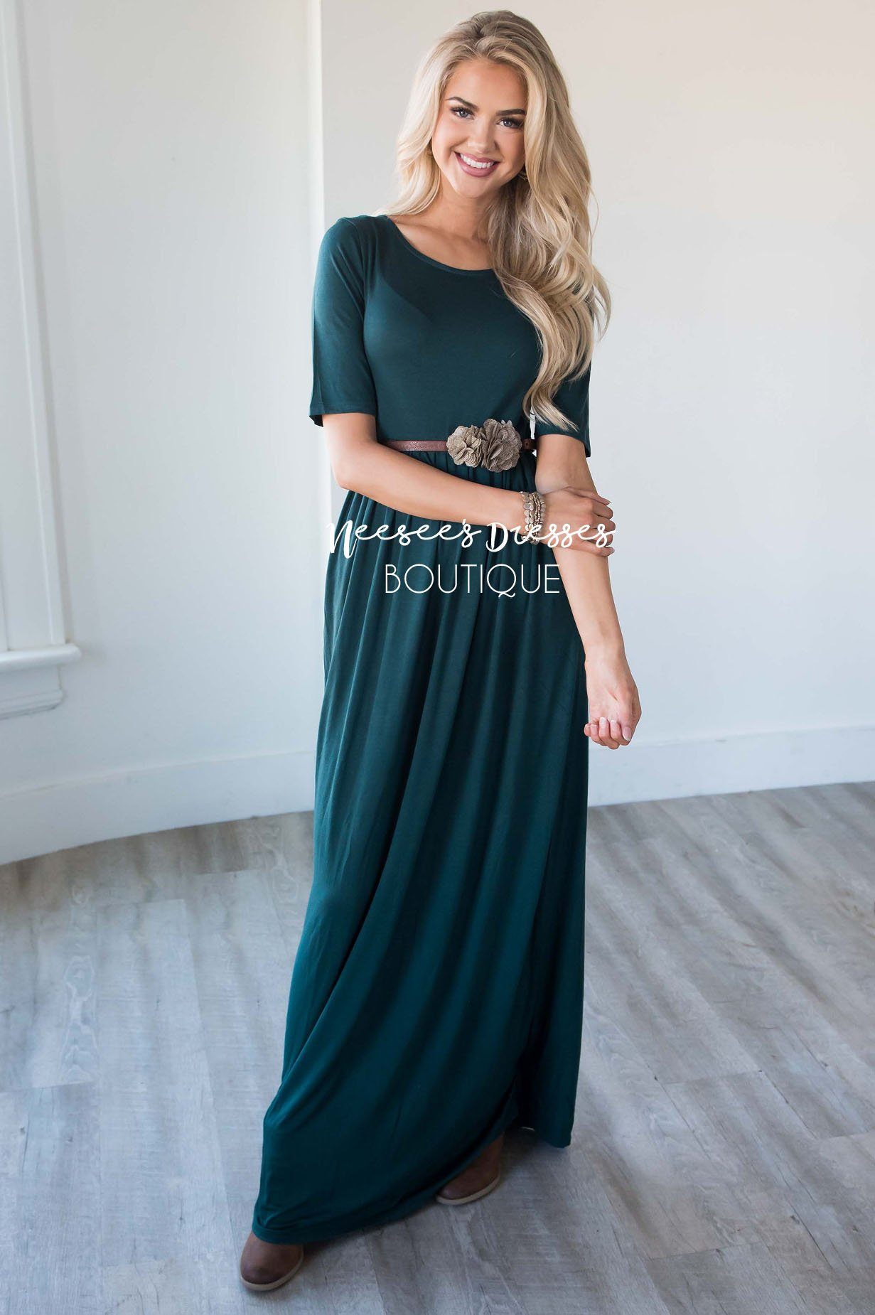 The Ritchie 3/4 Length Sleeve Maxi Dress