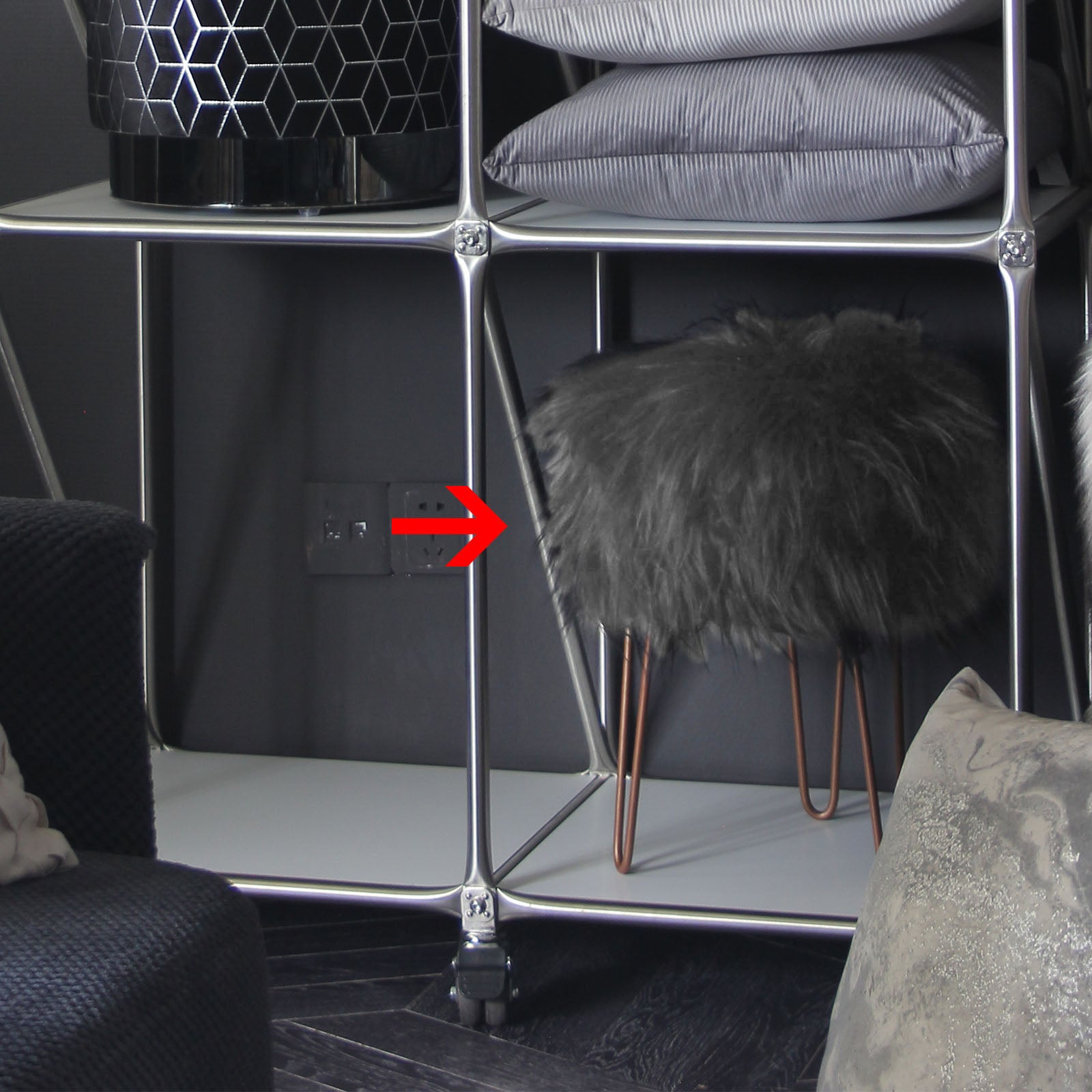 Gela Stool 19-51-197-Grey