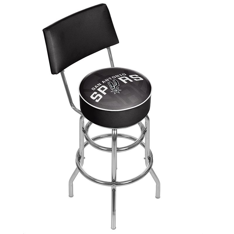 San Antonio Spurs Padded Swivel Bar Stool with Back