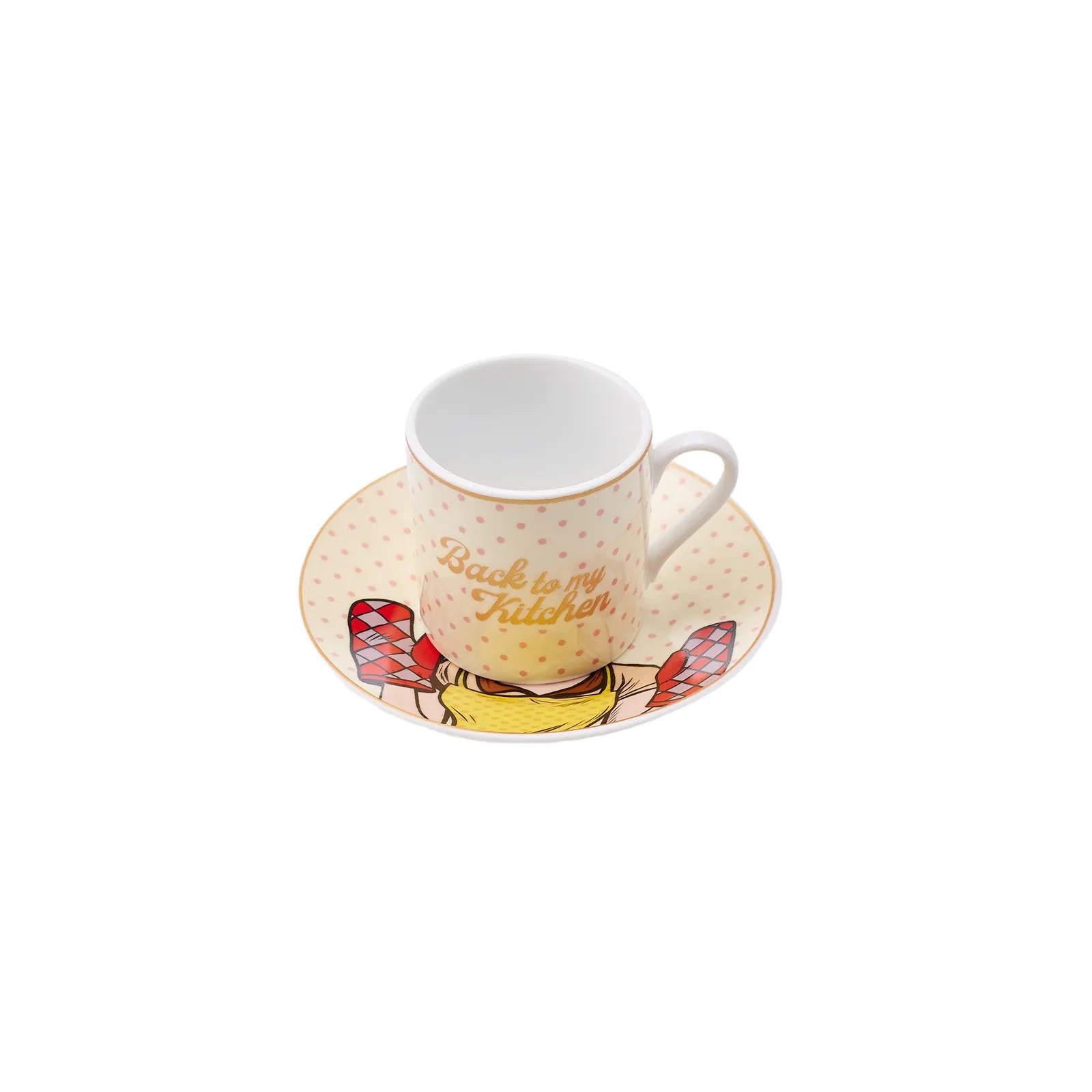 Karaca Back To Set Of 6 Coffee Cups 80 Ml 153.03.06.6150