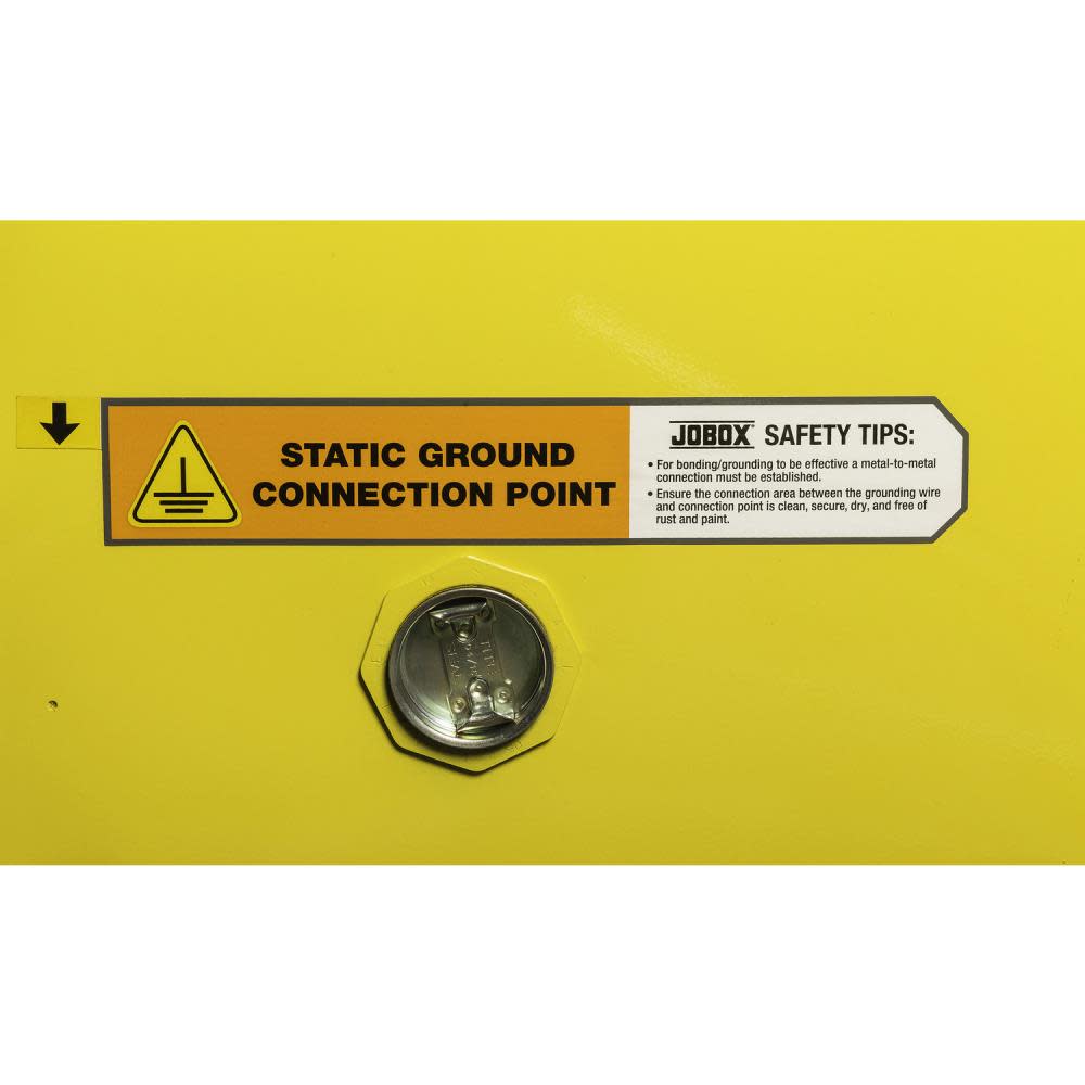 45 Gallon Flammable Manual Close Safety Cabinet ; Yellow ;