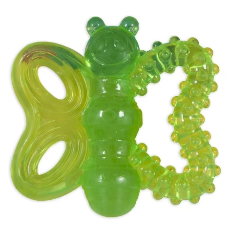 JW Butterfly Puppy Teether Small Dog Chew Toy - Assorted Colors