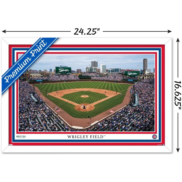 Trends International Mlb Chicago Cubs Wrigley Field 22 Framed Wall Poster Prints