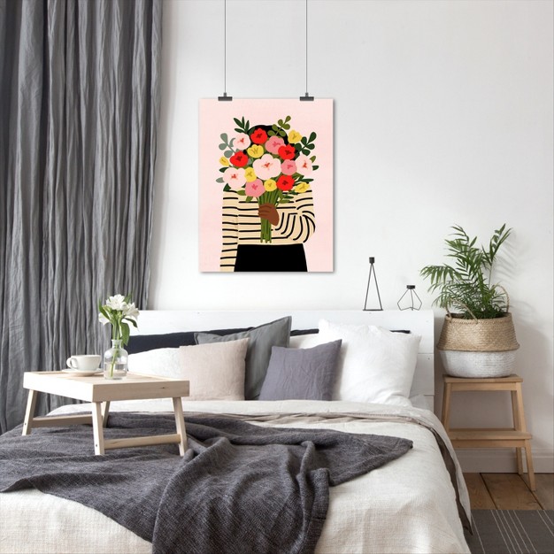 Americanflat Farmhouse Botanical Darling Valentine I By Victoria Borges By World Art Group Poster