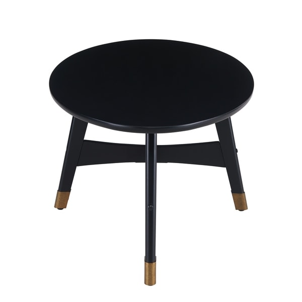 SEI Furniture Morgenstern Round Midcentury Modern Side Table