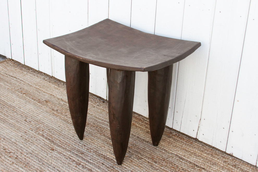 Tall Rectangular African Senufo End Table   Farmhouse   Accent And Garden Stools   by De cor  Houzz