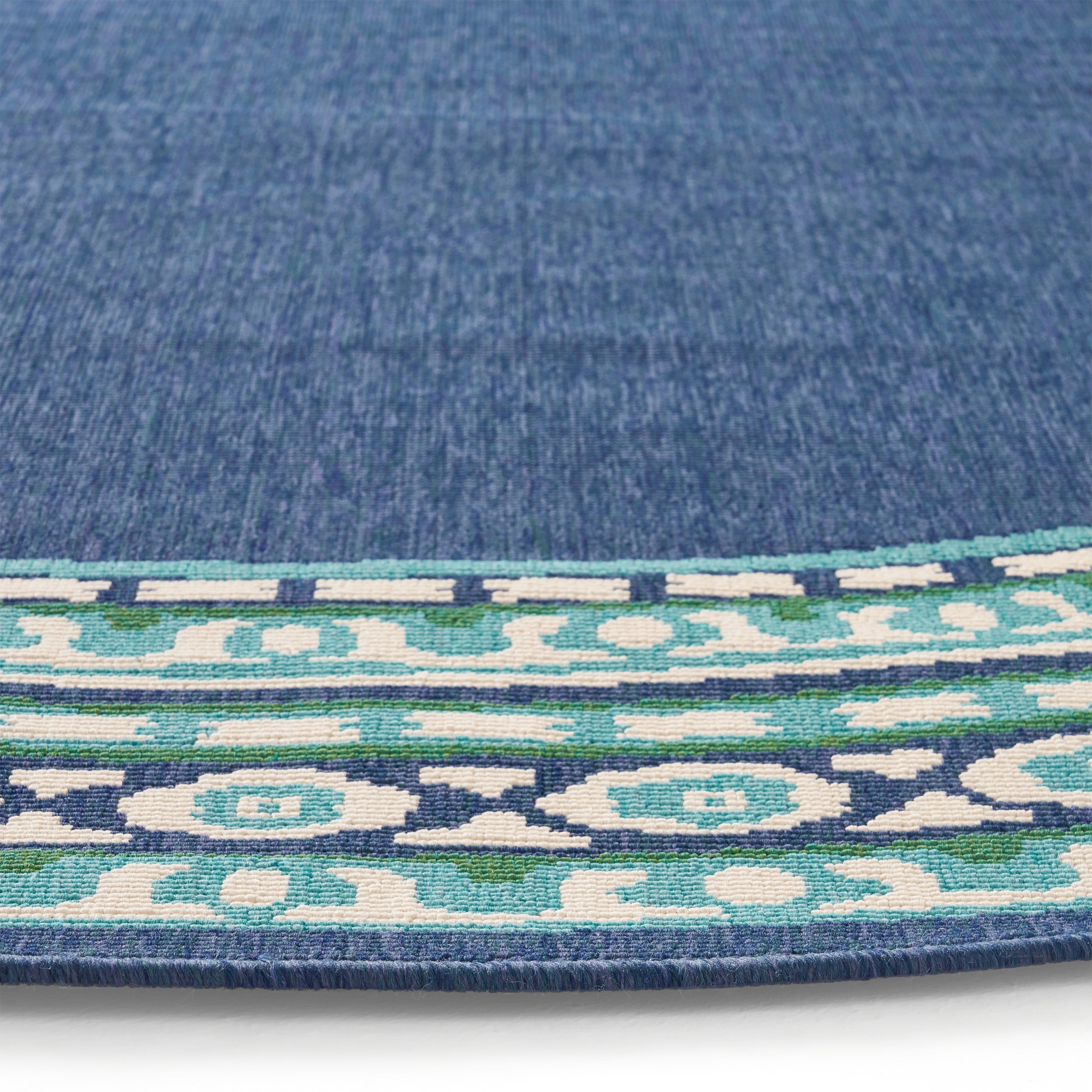 Darleen Outdoor Border Area Rug