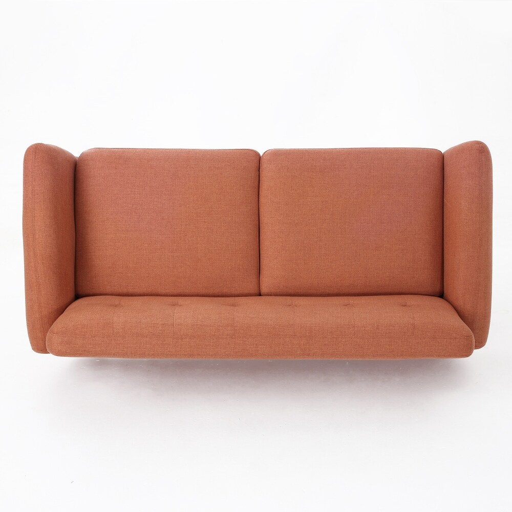 Josephine Mid century Modern Tufted Fabric Upholstered Sofa by Christopher Knight Home