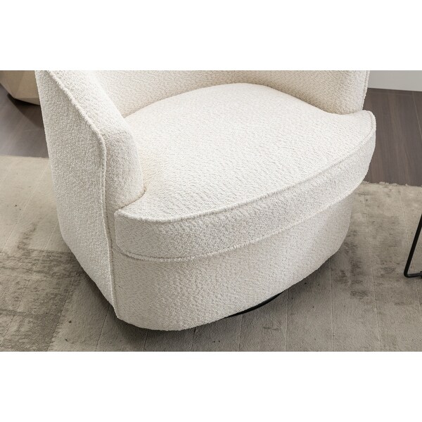 Swivel Accent Chair Lounge Armchair， Beige