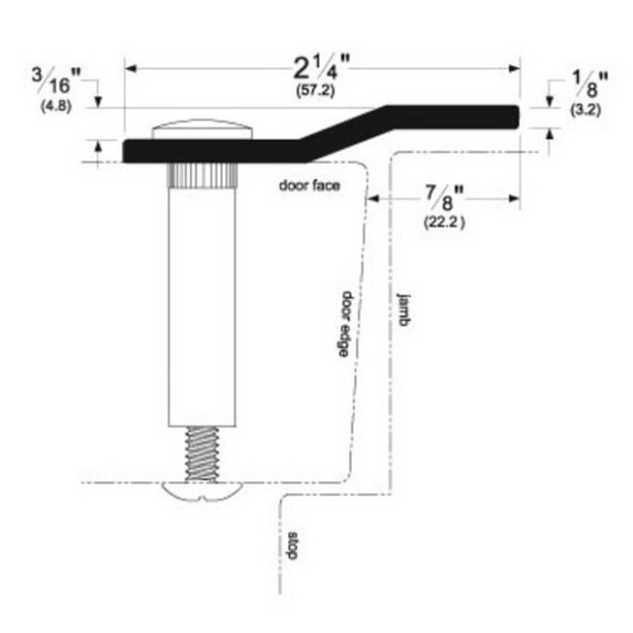 Pemko 3572SP80 80 (6' 8) Offset Security Bar Gal...