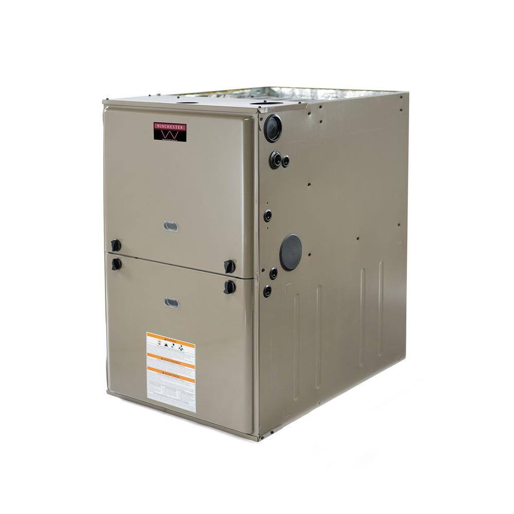 Winchester 80000 BTU 95% Efficient Single Stage Multi-Positional Residential Gas Furnace with ECM Blower Motor TM9E080B12MP12