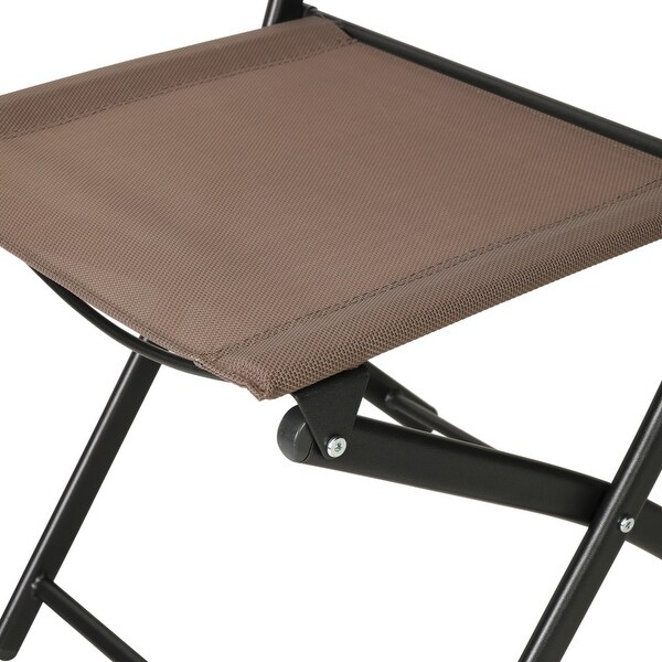 4 Pack Commercial Outdoor Flex Comfort Folding Chair with Metal Frame