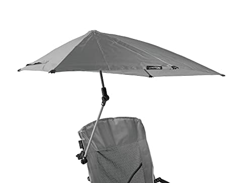 Sport-Brella Beach Chair with UPF 50+ Adjustable Canopy Umbrella， Grey