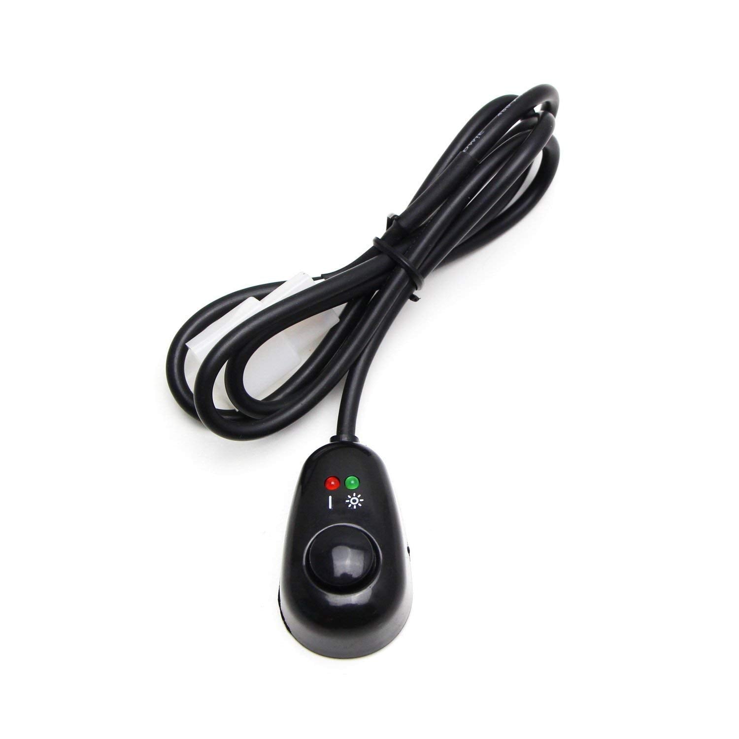 iJDMTOY (1) Water Tear Drop Shape 12V Push Button Switch With Red/Green LED Indicator Lights Compatible With Fog Lights， DRL， LED Light Bar， etc