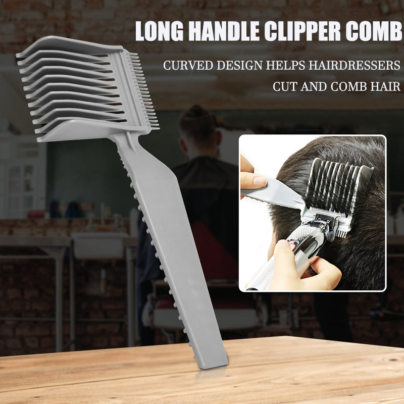 Men's Barber Comb Gradient Comb Oil Head Caliper Comb Long Handle Pusher Comb