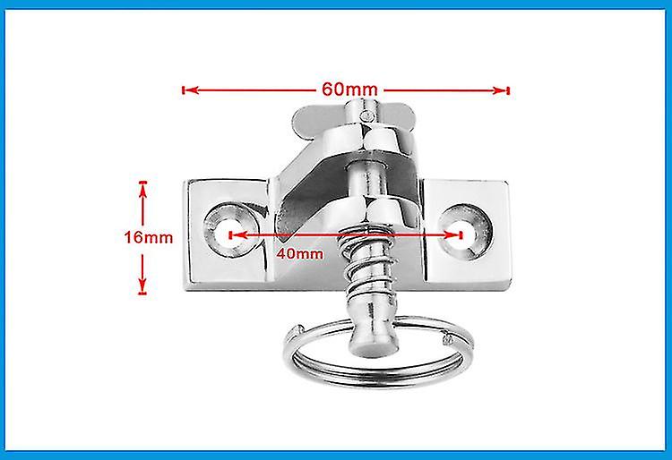 Botao Stainless Steel Boat Deck Hinge Hardware Boat Awning Accessory Boat Top Canopy Fitting (silver1pc)